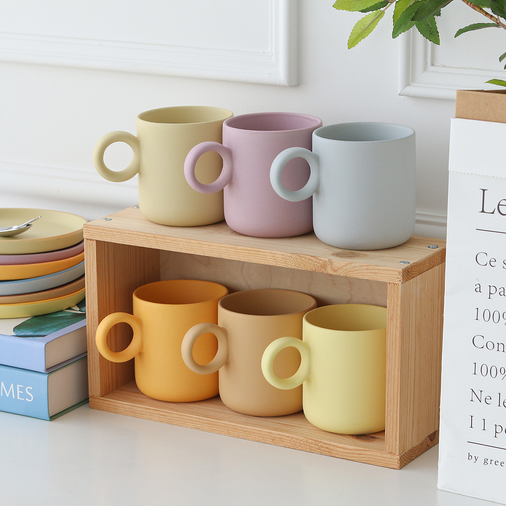 티니블랑 홈카페 에이미 머그 집들이 선물 예쁜 무광 컵 6color