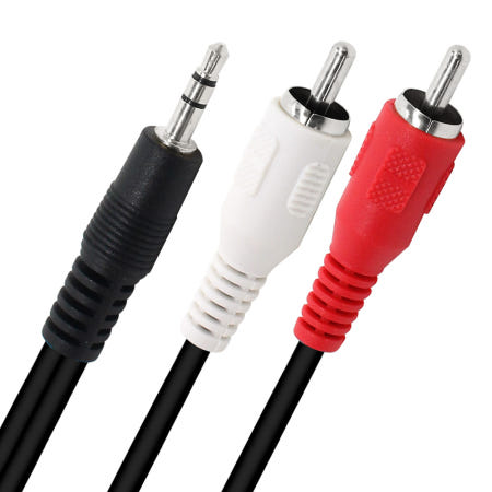 RCA케이블 2M 오디오 AUX케이블 RCAto3.5 스피커연결선 RNX0112