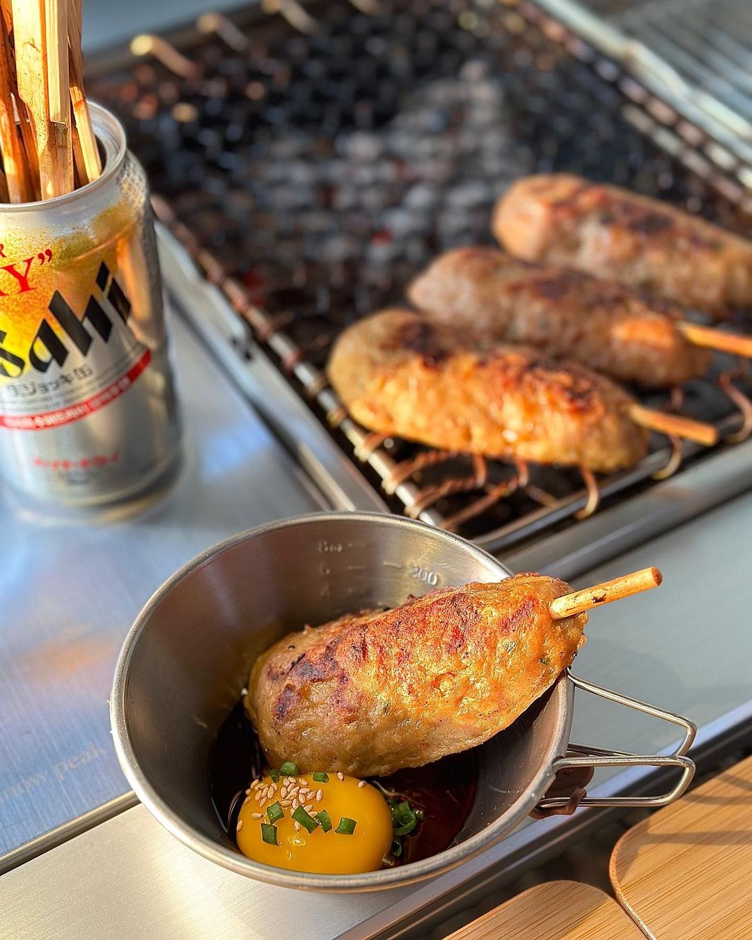 [야키토리 토리야] 닭꼬치 염통 파닭 츠쿠네 모듬 캠핑음식 요리 숯불 구이 메뉴