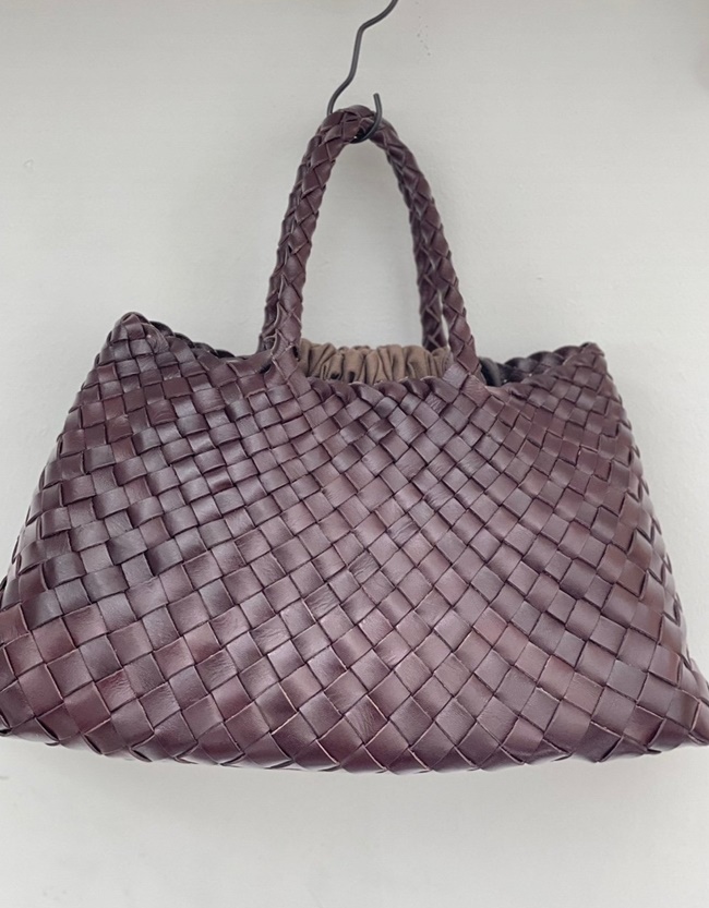 프리미엄 소가죽 라탄 드래곤 핸드메이드 뱀부 위빙 쇼퍼 토트백 왕골 가방