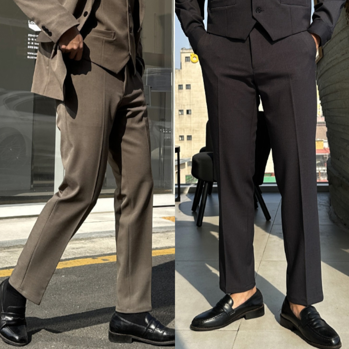 남자 피머 봄 가을 사계절 스판 정장 슬랙스 바지 7컬러