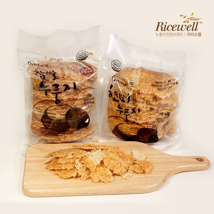 라이스웰 현미누룽지1kg+ 찹쌀누룽지1kg - 상세 이미지 2