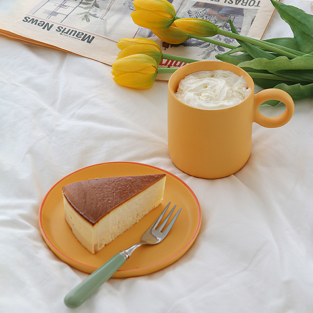 티니블랑 홈카페 세트 에이미 머그 & 플레이트 집들이 선물 예쁜 무광 컵 디저트 접시 6color