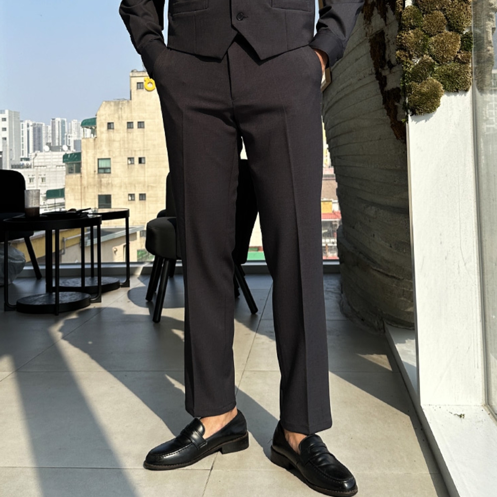 남자 피머 봄 가을 사계절 스판 정장 슬랙스 바지 7컬러 - 상세 이미지 2