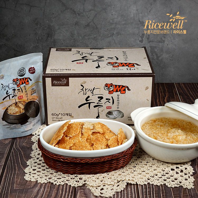 라이스웰 찹쌀누룽지 60g, 10개입, 1개