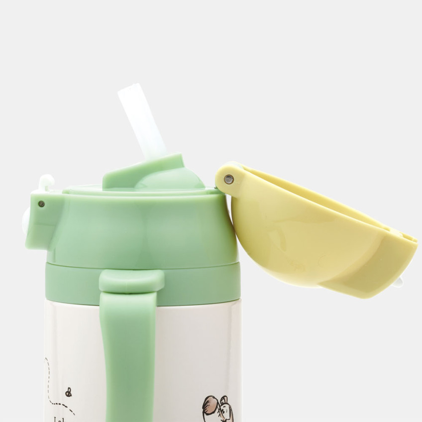 스케이터 곰돌이푸 피크닉 캐릭터 2WAY 스테인리스 보냉 빨대컵 350ml STWM3N - 주방·식기 - 하카타몰