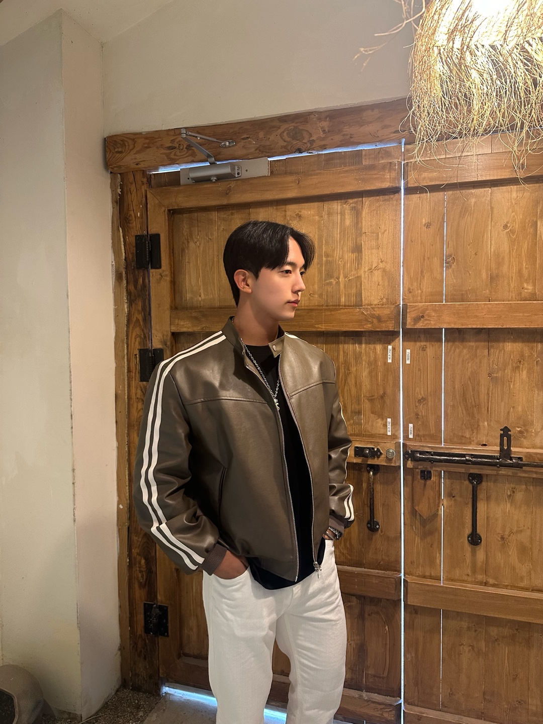 바이커레더자켓 남자레더자켓 남성봄가죽 - 상세 이미지 3