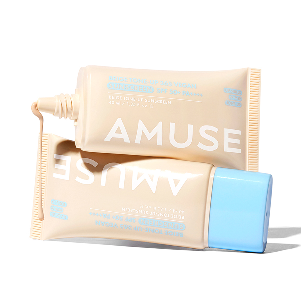 어뮤즈 베이지 톤업 365 비건 선크림 40ml SPF50+ 이미지 2