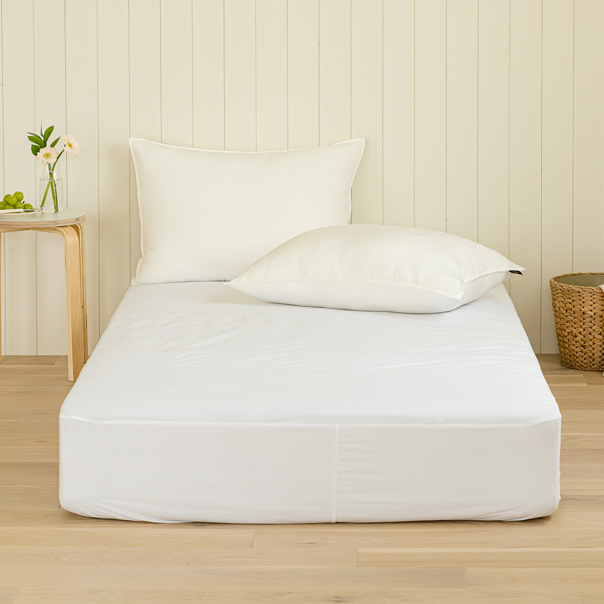 마이하우스 알러지케어 매트리스 방수커버 화이트, S.SS(싱글.슈퍼싱글겸용)