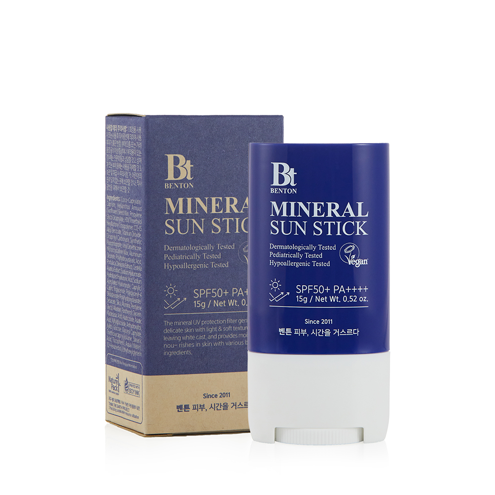 [벤튼] 선케어 2종세트 (스킨핏 미네랄 선크림 50mL  + 무기자차 선스틱 SPF50+/PA++++ 15g) 이미지 3