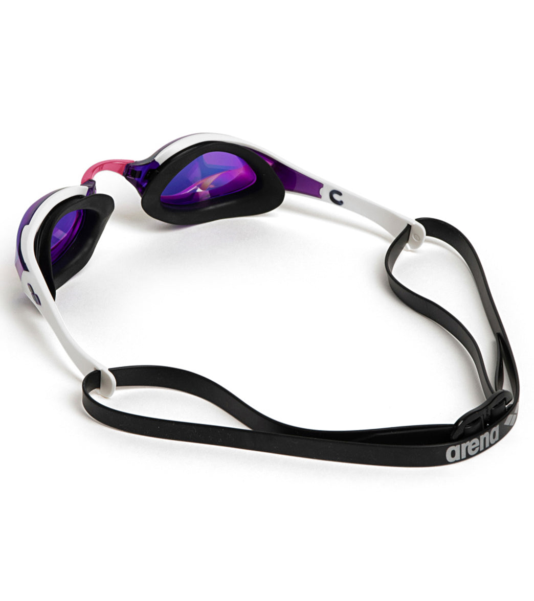 아레나 코브라 엣지 스와이프 미러 고글 수경 Violet/White/Black - 상세 이미지 4