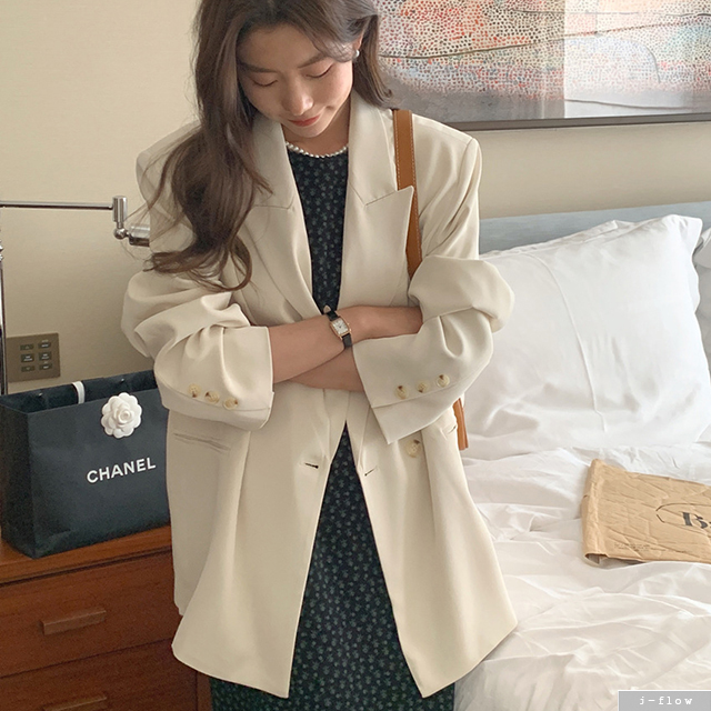 프랍 라운드 플라워 민소매 맥시 롱 원피스 (블랙) 가을 봄 레이어드 뷔스티에 제이플로우 - 상세 이미지 2
