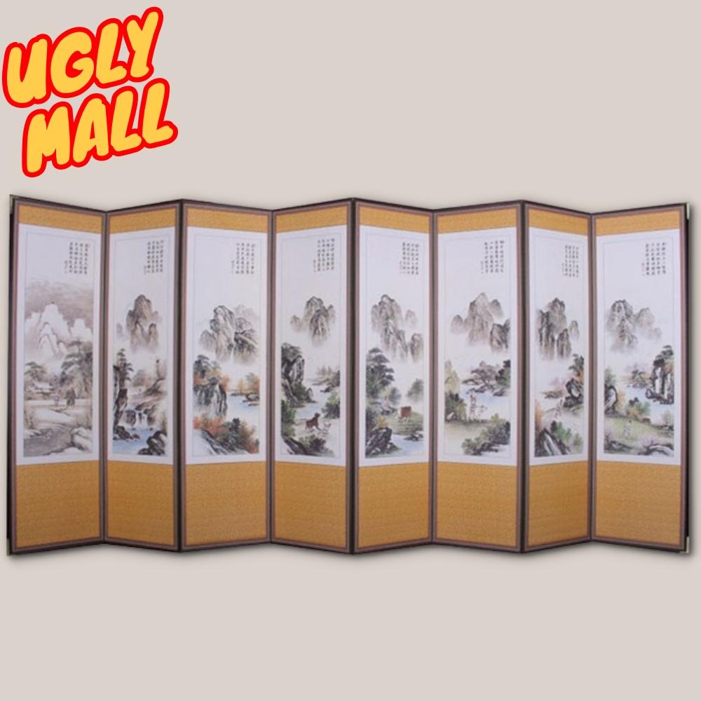 산수화8폭병풍 대형병풍 제사병풍가리개 - 메인 이미지