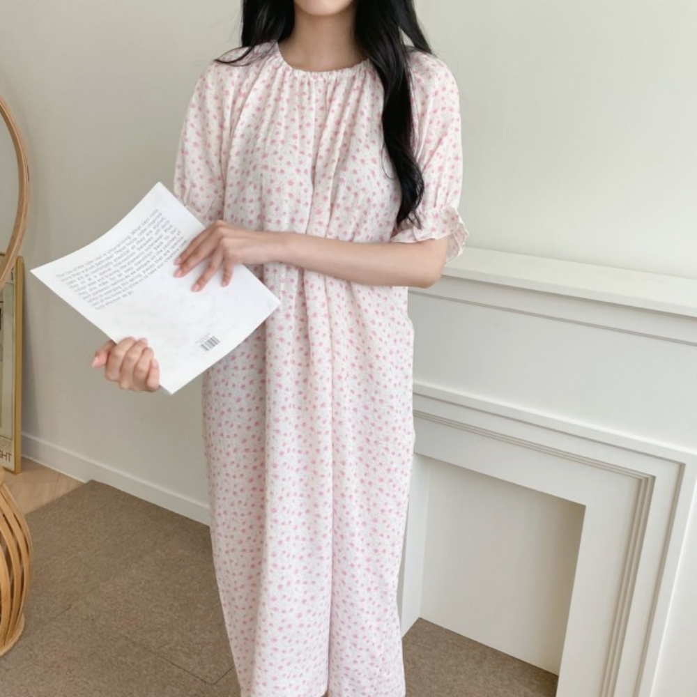 엄마딸 커플룩 모녀 커플 원피스 아기 실내복 국산 여름 임산부 원피스 산후조리원 이미지 7