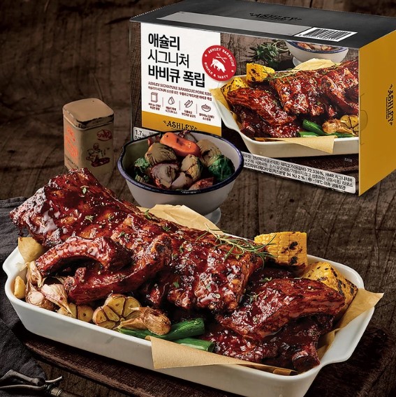 애슐리 폭립 바베큐 정통 BBQ 밀키트폭립 (800gx2+50gx2) 코스트코 - 상품 이미지