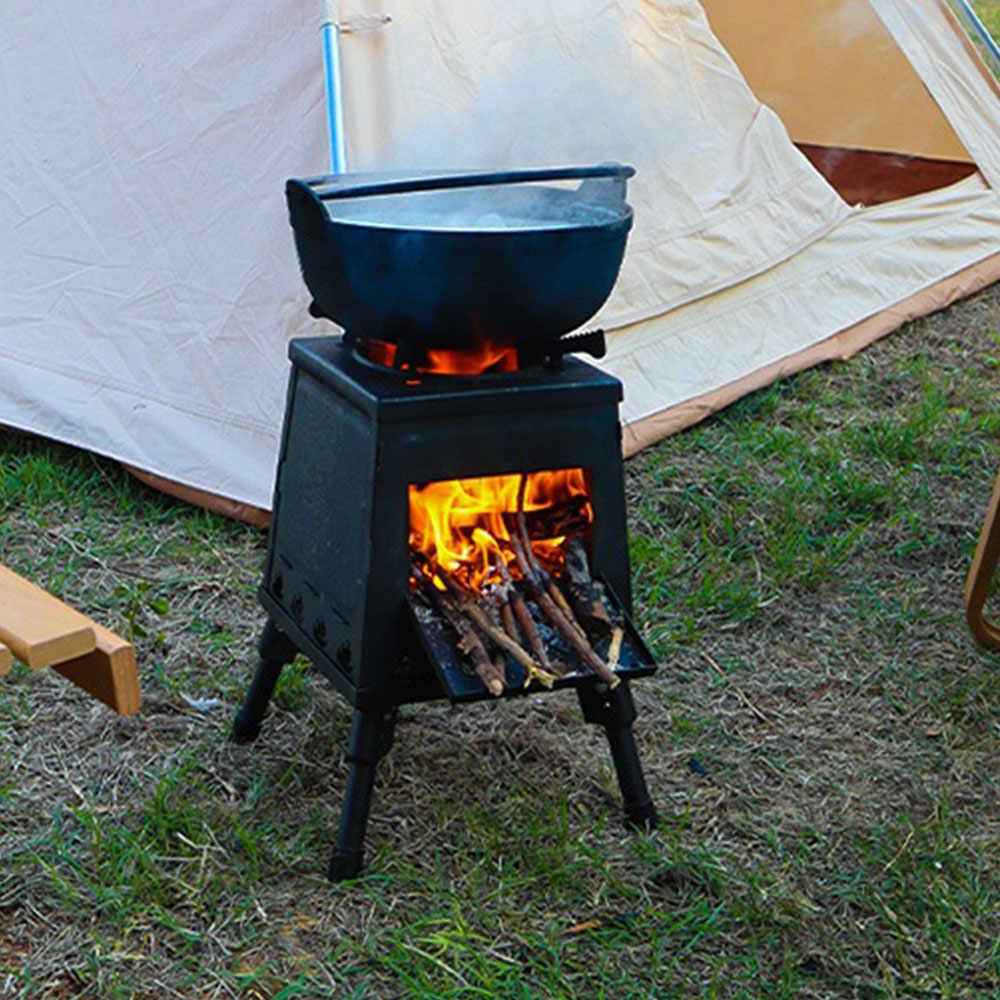 캠핑 접이식 화로대 화덕 화로 스토브 장작 불멍 사각 S
