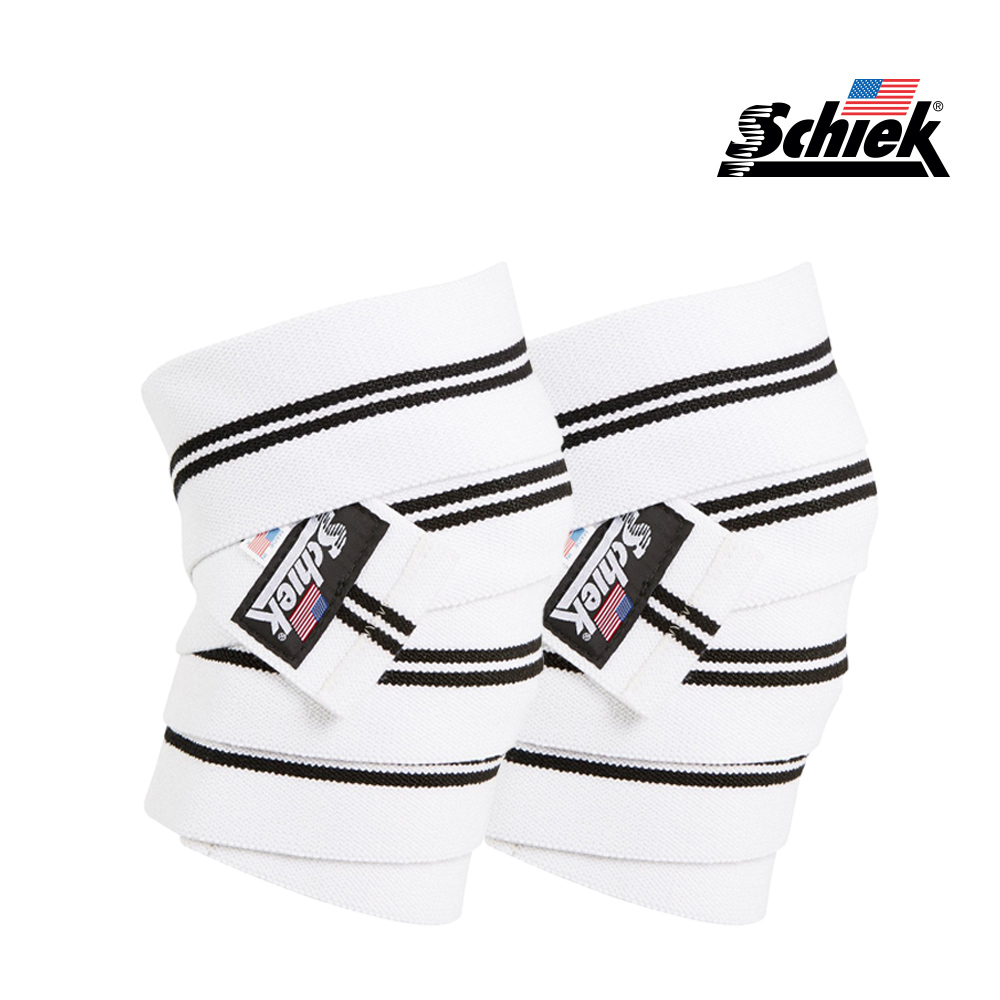 SCHIEK 1178W 화이트 니랩 헬스 무릎 보호대 등산 스쿼트 관절 연골 시크 쉬크