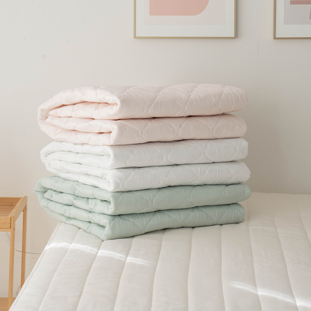 송화침장 모달 사계절패드 슈퍼싱글 킹 논슬립 고정밴드 침대패드