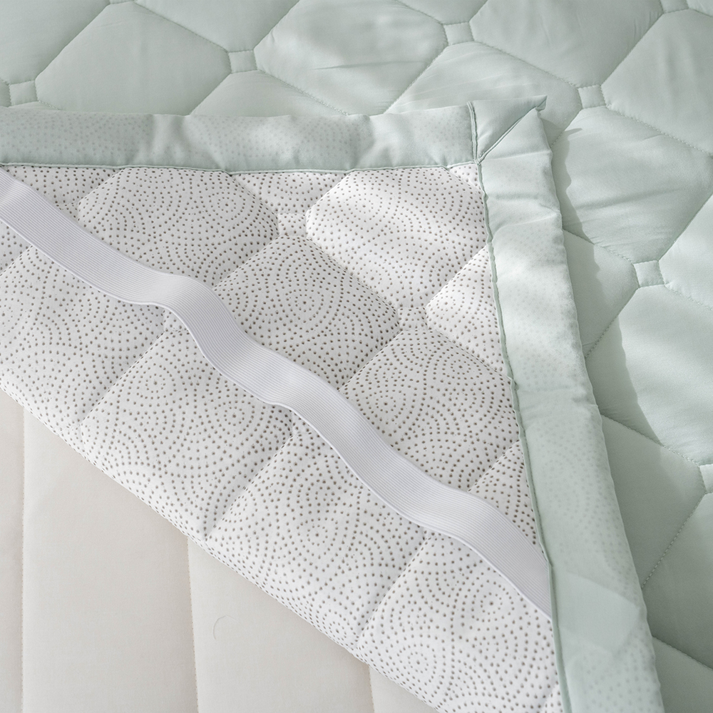 송화침장 모달 사계절패드 슈퍼싱글 킹 논슬립 고정밴드 침대패드