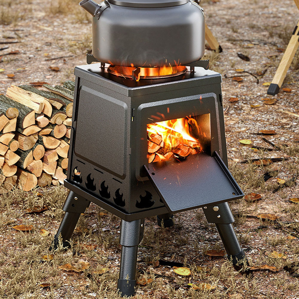 캠핑 접이식 화로대 화덕 화로 스토브 장작 불멍 사각 S