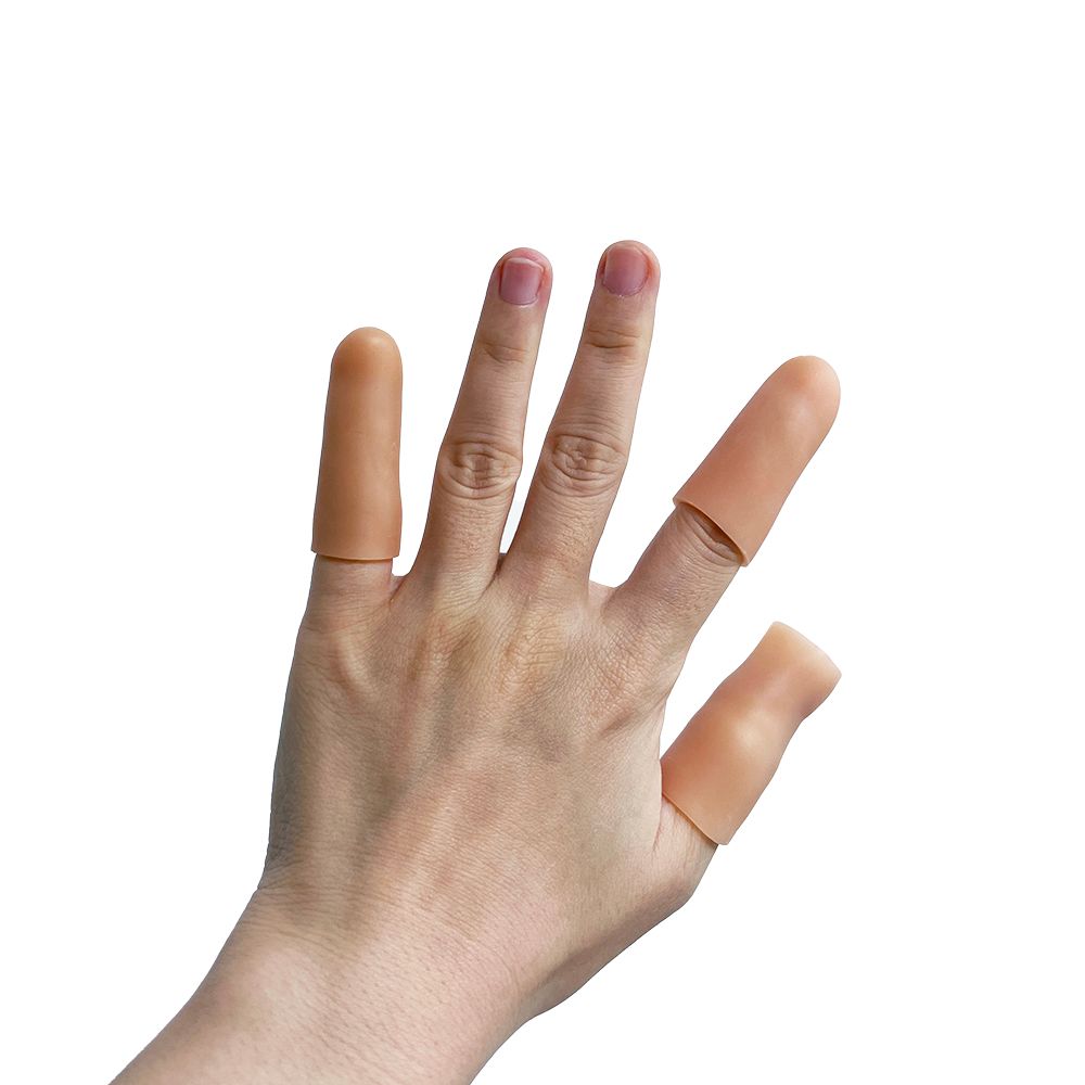 손가락 보호대 S 실리콘 보호 튜브 통증 굳은살 커버 골프 물집 방지 엄지 검지 골무 밴드 - 상세 이미지 2