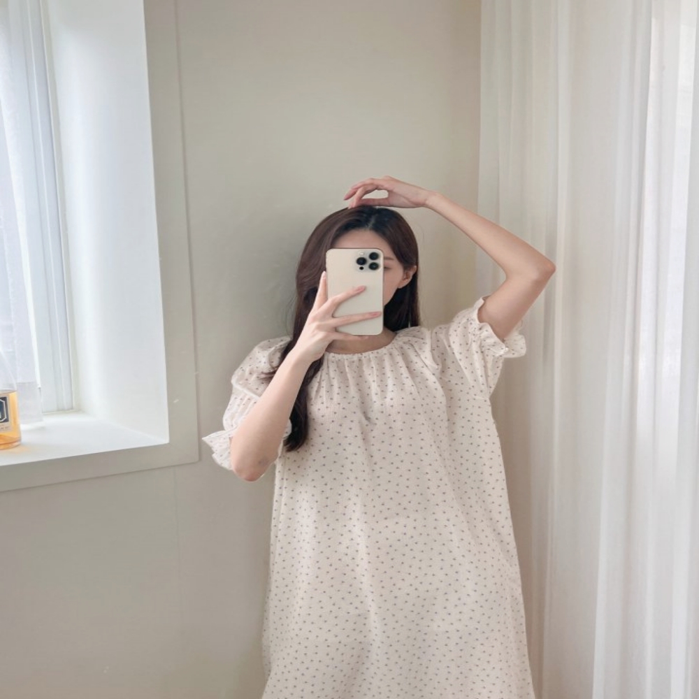 엄마딸 커플룩 모녀 커플 원피스 아기 실내복 국산 여름 임산부 원피스 산후조리원 이미지 8