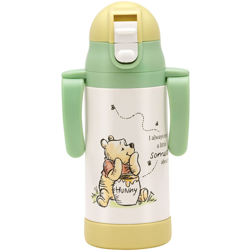 스케이터 곰돌이푸 피크닉 캐릭터 2WAY 스테인리스 보냉 빨대컵 350ml STWM3N - 주방·식기 - 하카타몰