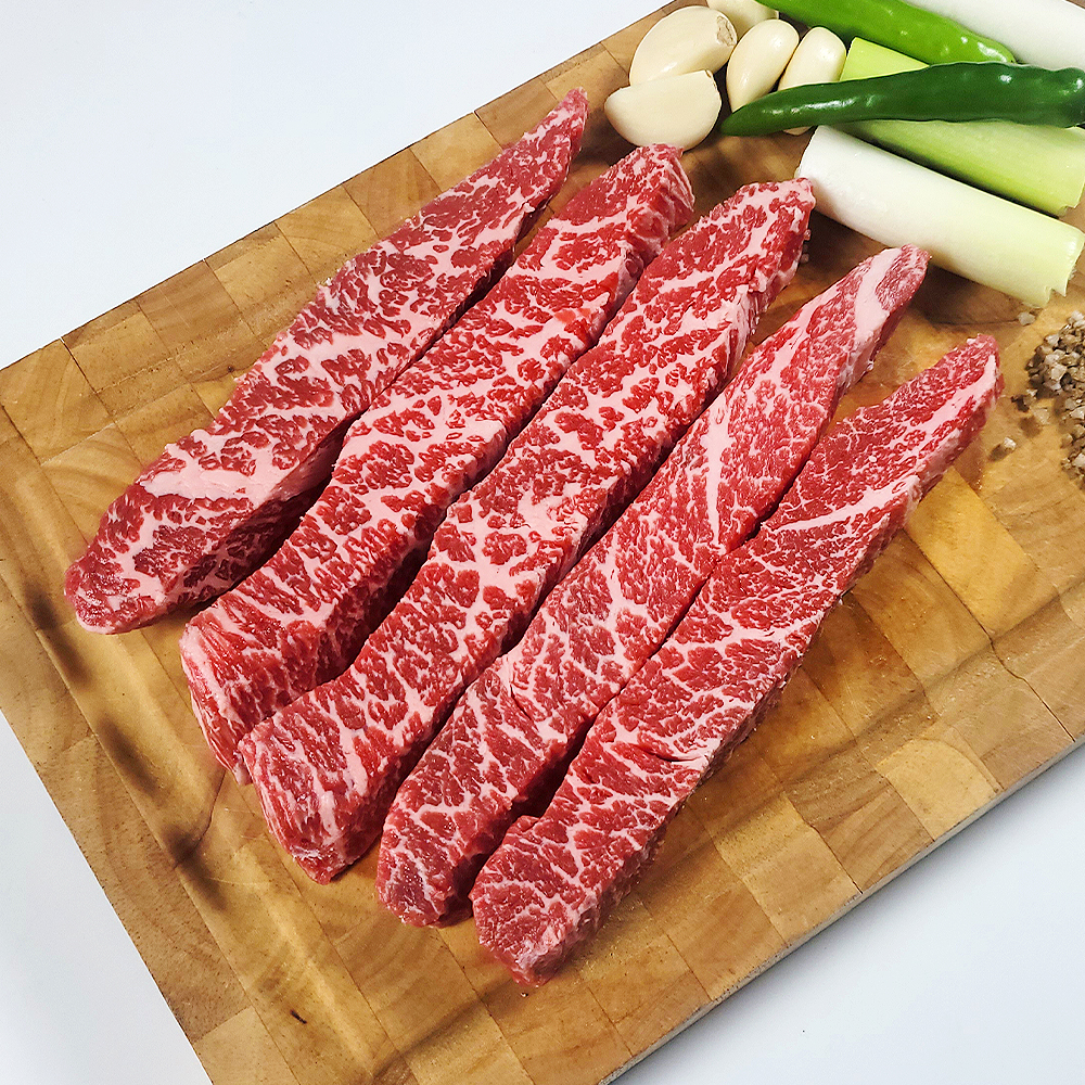 1+1 편리한 뼈 없는 캠핑 우대갈비 200g 400g 스테이크 미국산 캠핑 소고기