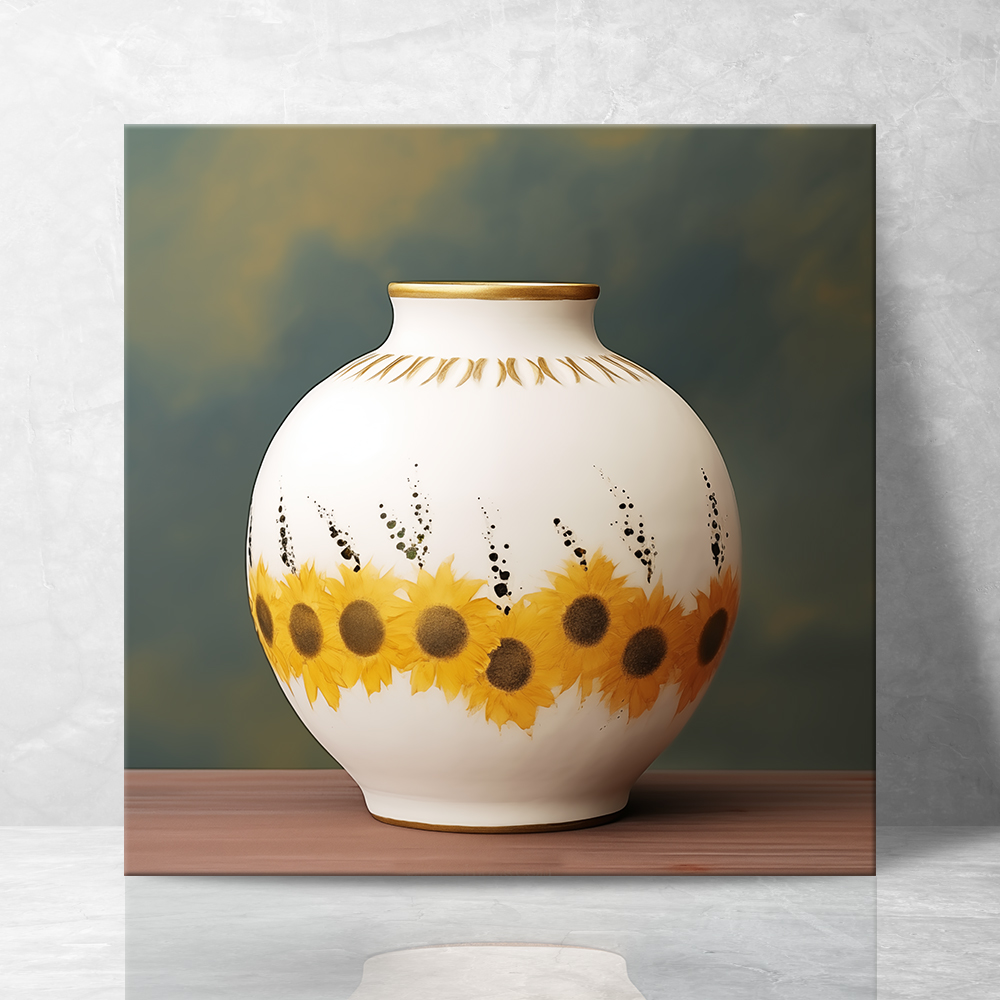 달항아리 해바라기 문양 그림 캔버스 액자 8종 이미지 6