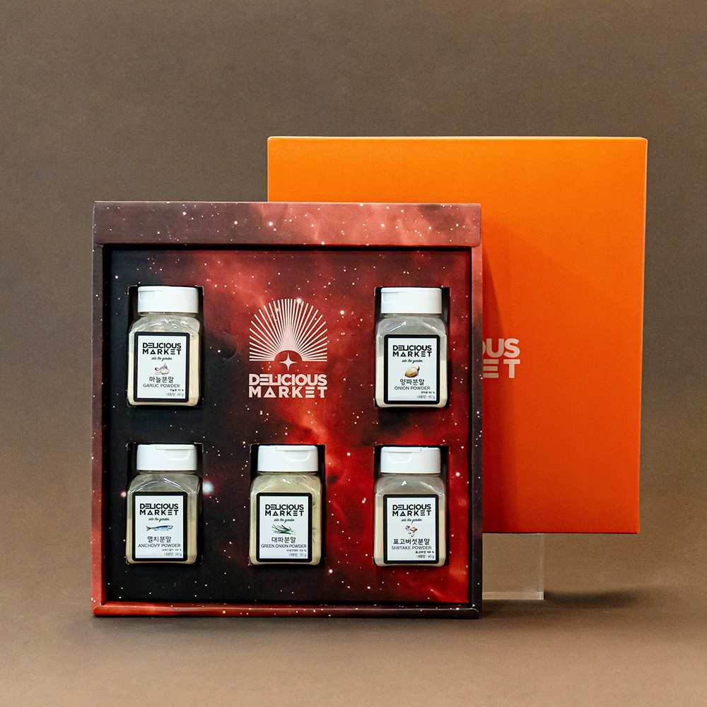 스페이스오렌지 딜리셔스마켓 천연조미료 5종 선물세트