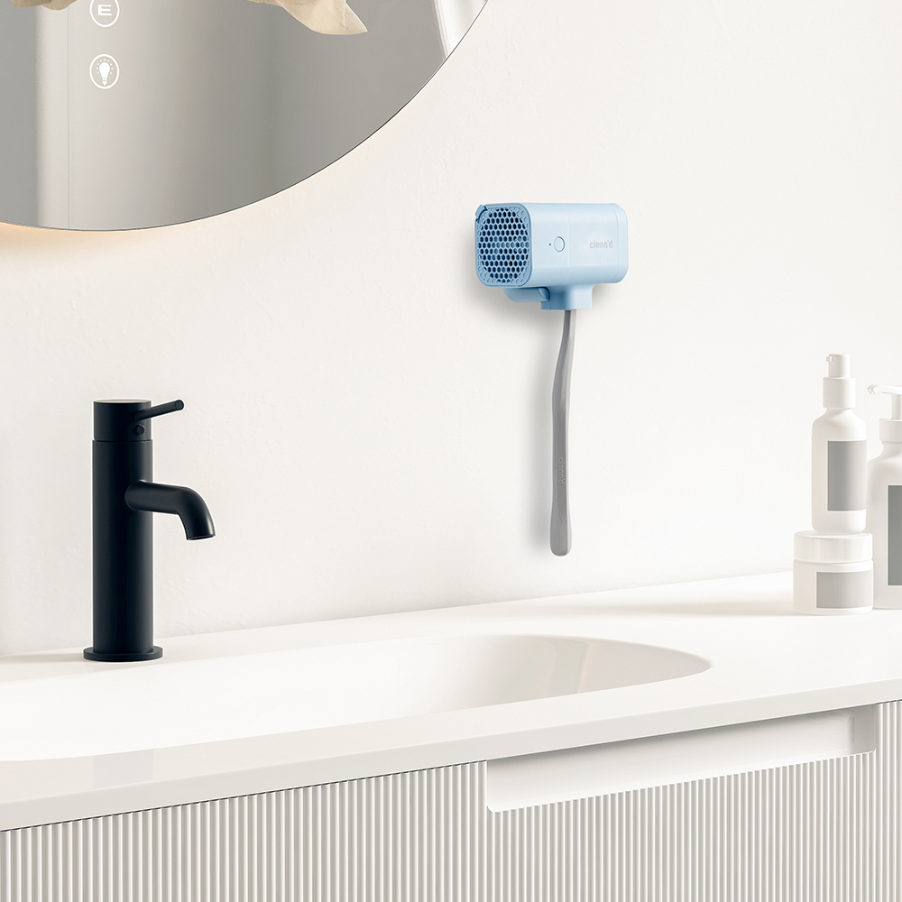 클린디 휴대용 무선 칫솔살균기 윈디 화이트