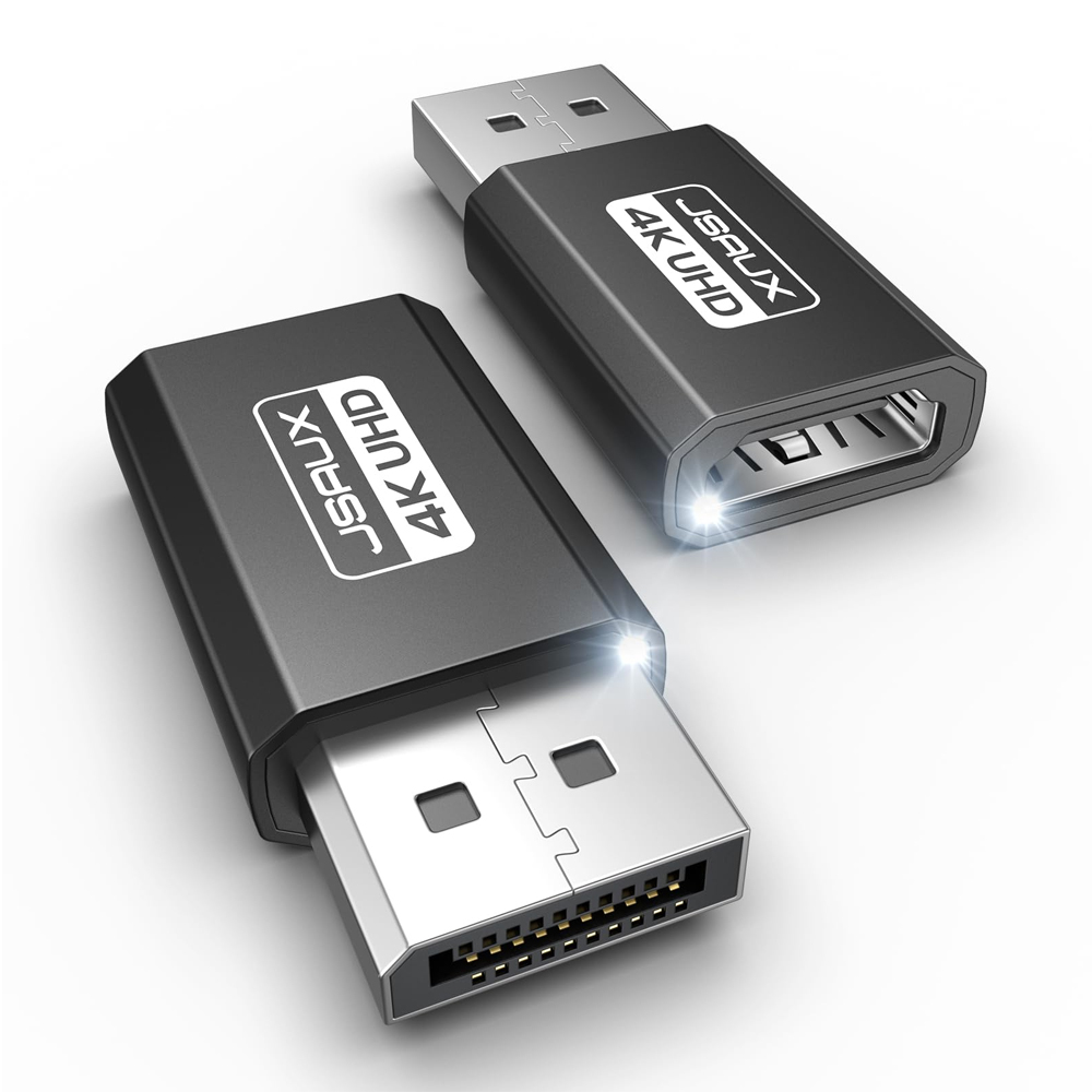 JSAUX DP to HDMI 젠더 변환 컨버터 4K지원 2개세트 - 상세 이미지 2