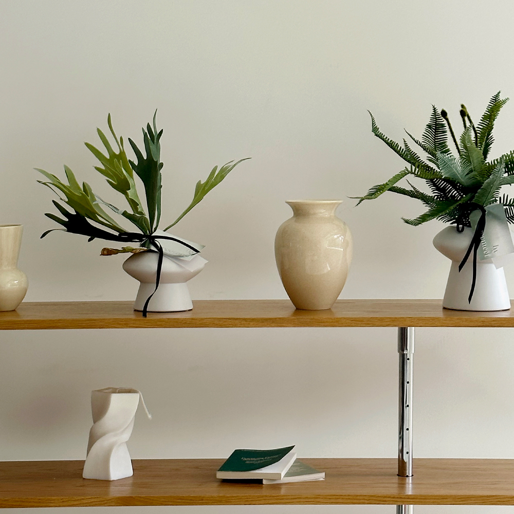 그리밋 박쥐란 미니 화분 세트 인조식물 생화같은 조화 리얼플랜트 - 상세 이미지 4