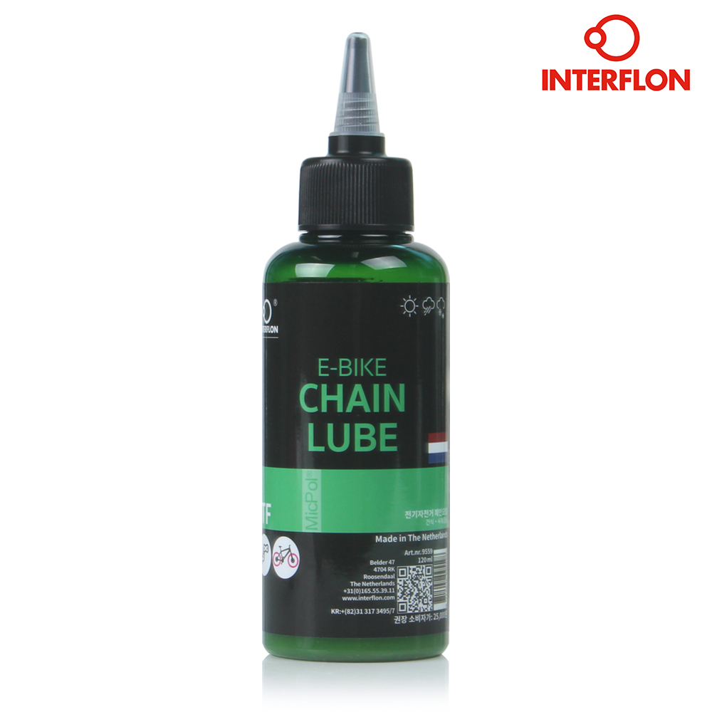 인터플론 건식 체인 오일 자전거 윤활유 기름 120ml - 상세 이미지 4