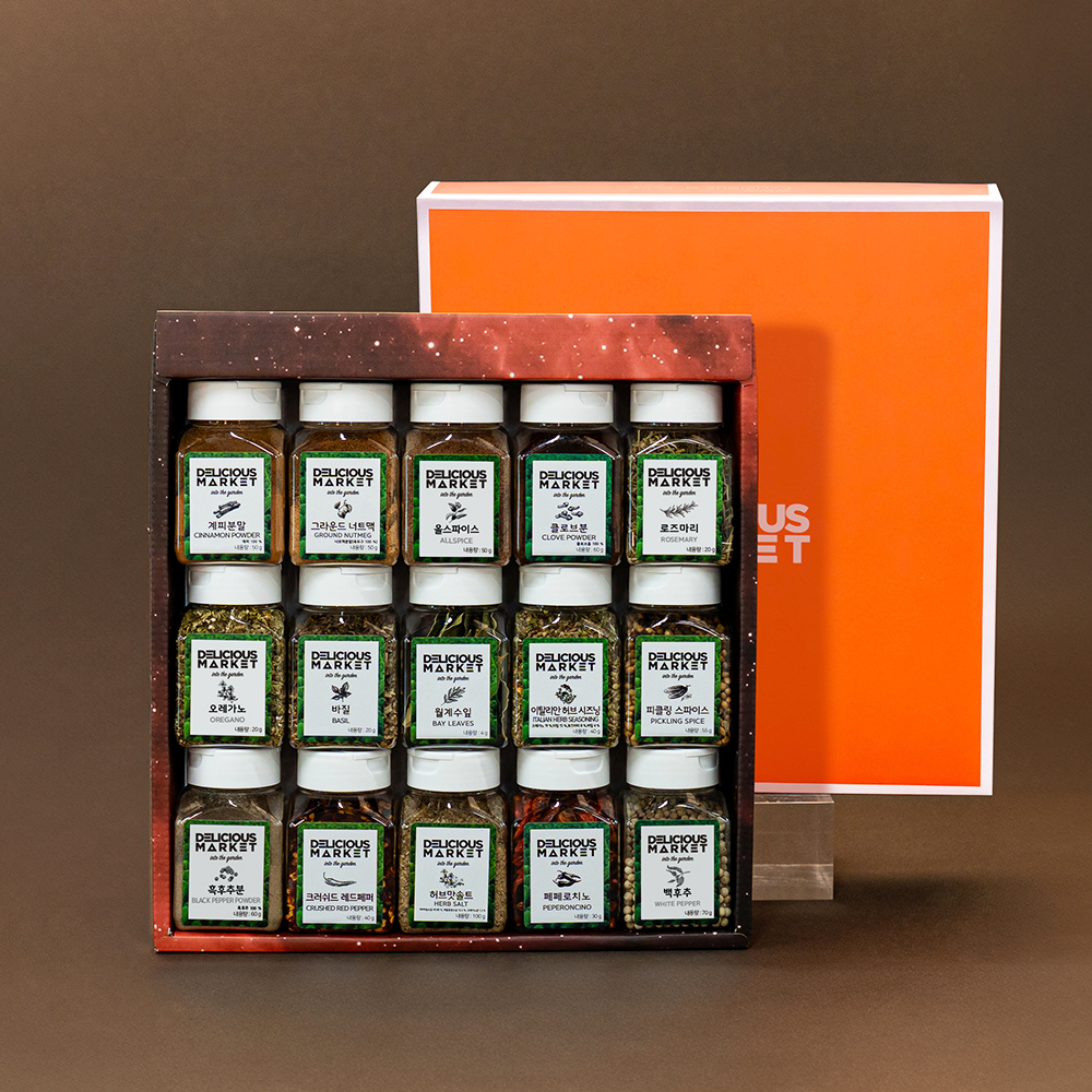 딜리셔스마켓 향신료 15종 선물세트 스페이스오렌지