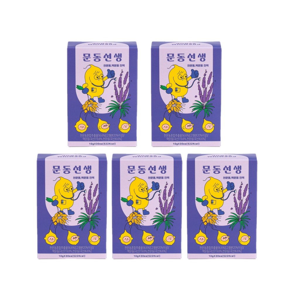 문동선생 맥문동 천문동 진액 액상스틱 30포, 5개