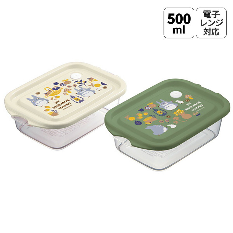 스케이터 지브리 이웃집 토토로 KURASHI 캐릭터 박스 보존용기 500ml FCN2W - 하카타몰