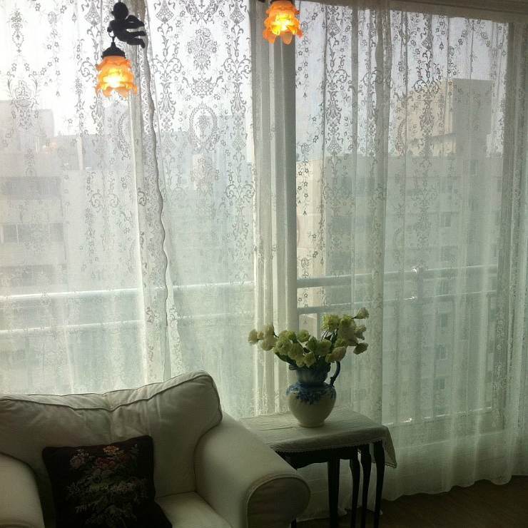 영국 레이스 커튼 MYB 로얄플로랄 루신다 커텐