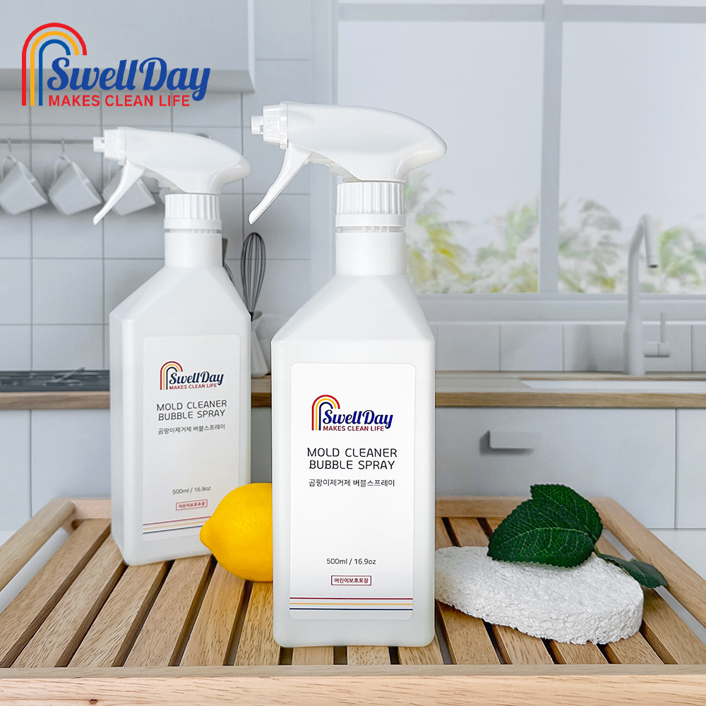 1+1 스웰데이 곰팡이 제거제 500ml 벽지 벽 천장 욕실 화장실 방지제 베란다 결로 제거 이미지 4