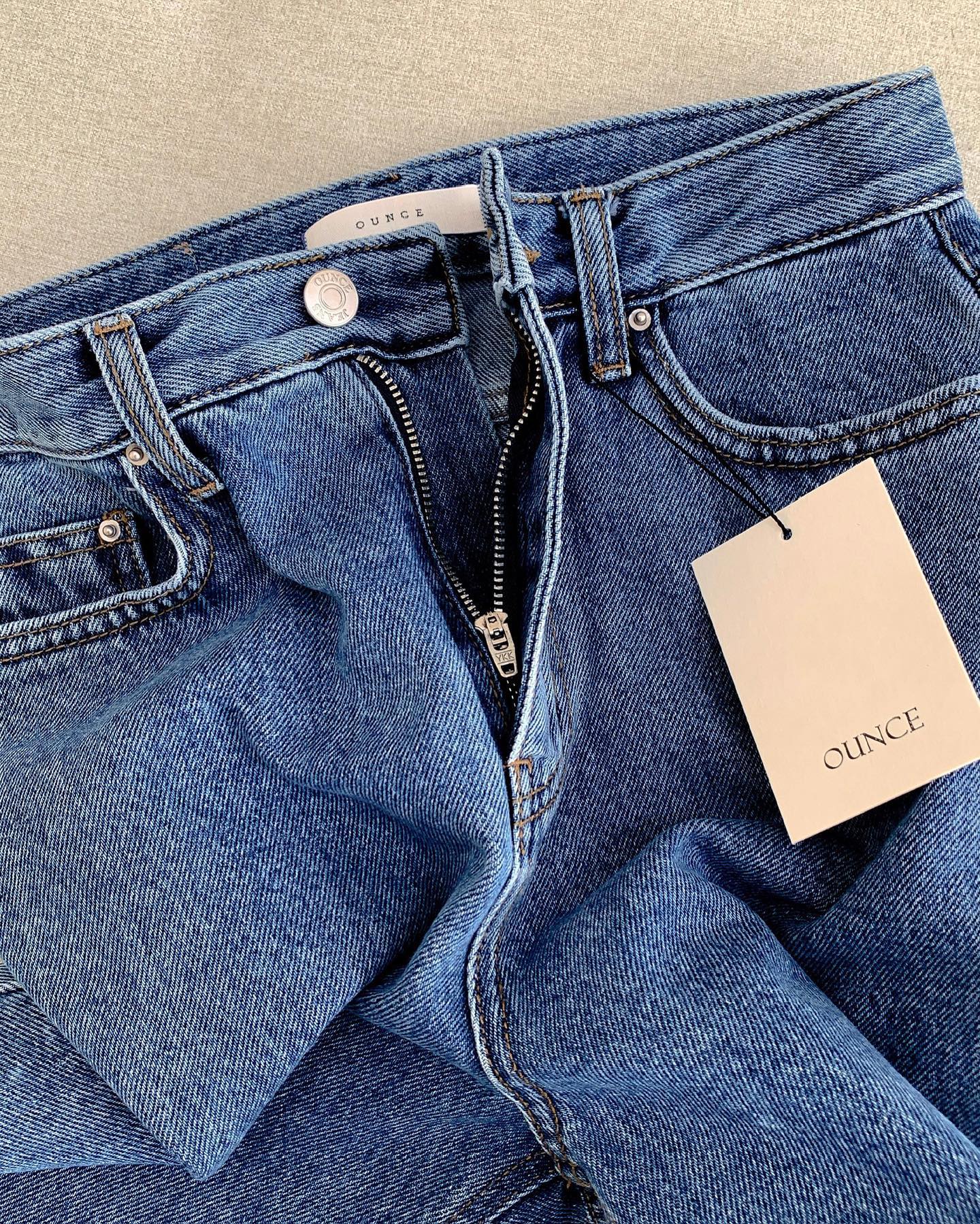 (재진행) OUNCE 온스 마일드 데님 팬츠 코튼 일자 중청 청바지 상세 이미지 4