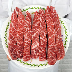 뼈 없는 우대갈비 소갈비 미국산 캠핑음식 스테이크 200g 맛있게 먹은 솔직 후기 - 상품 이미지 1