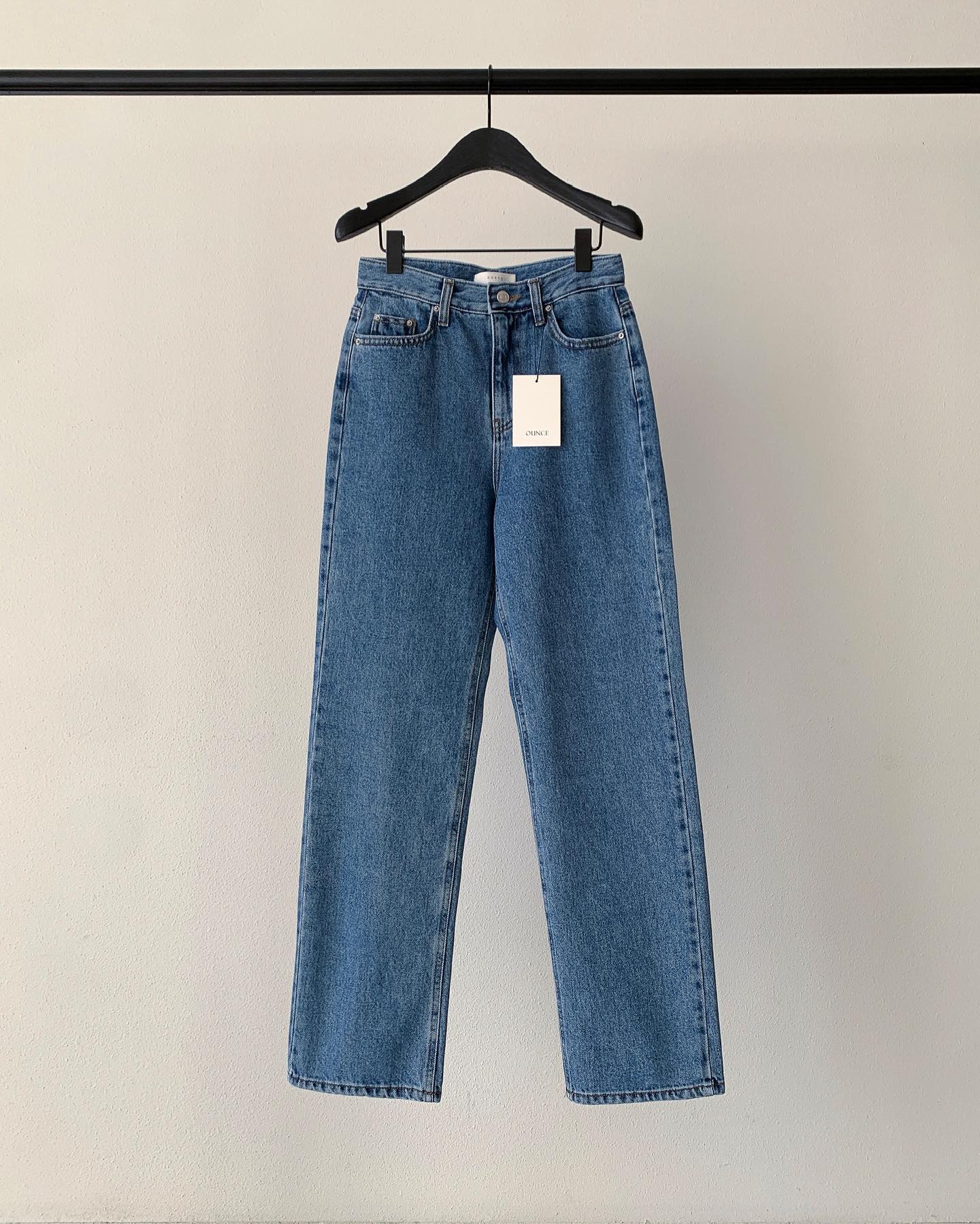 (재진행) OUNCE 온스 마일드 데님 팬츠 코튼 일자 중청 청바지 상세 이미지 3