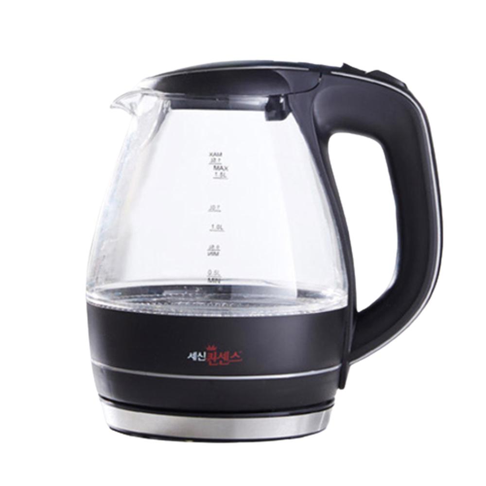 투명 커피포트 유리 무선주전자 1.5L : 영빈당
