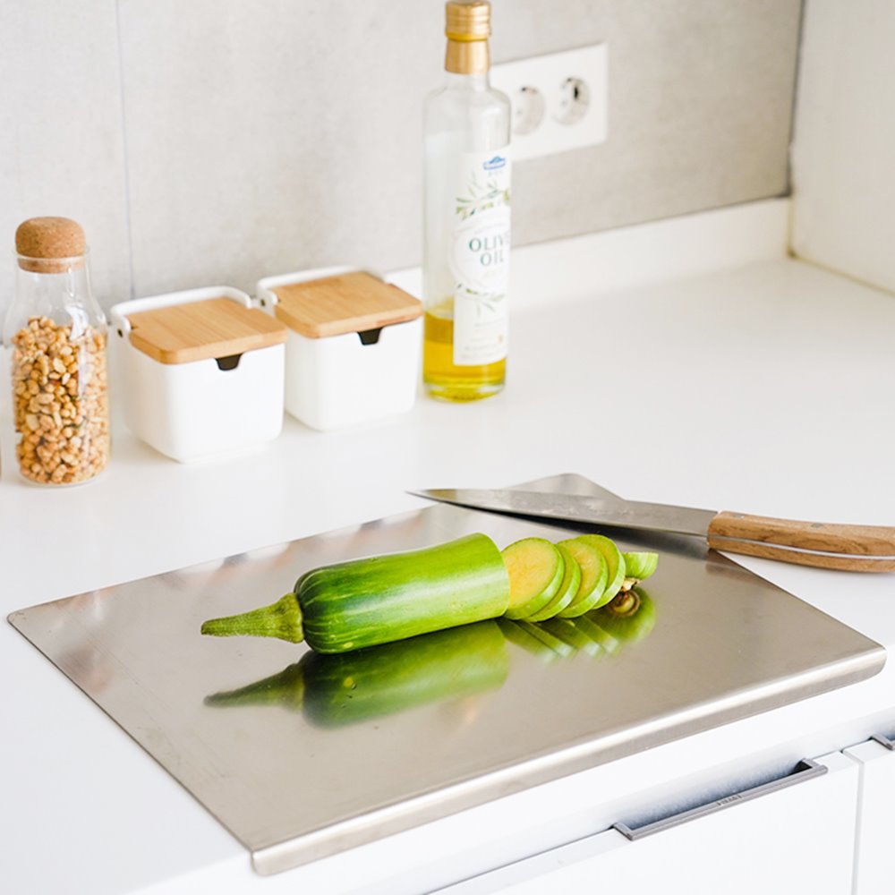 대형 디귿 스텐도마 316 가정용 스테인리스 싱크대 위생 양면 도마 업소용