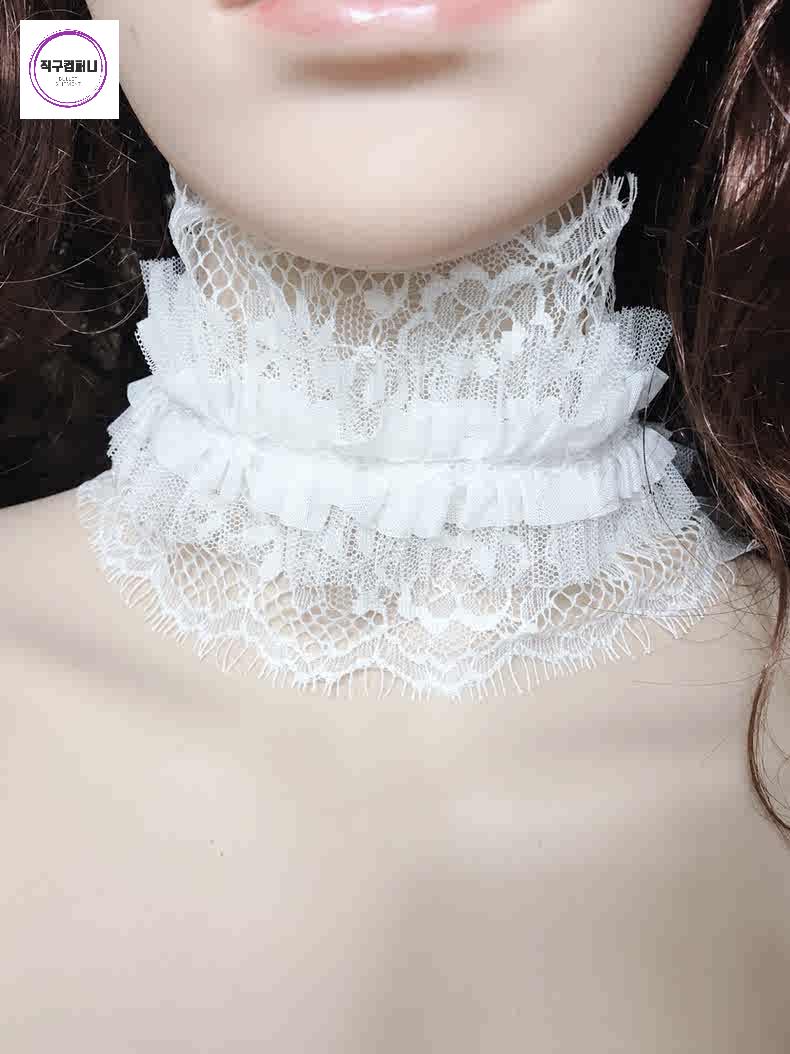 넥 카라 레이스 워머 봄 여름 초커 - 상품 이미지