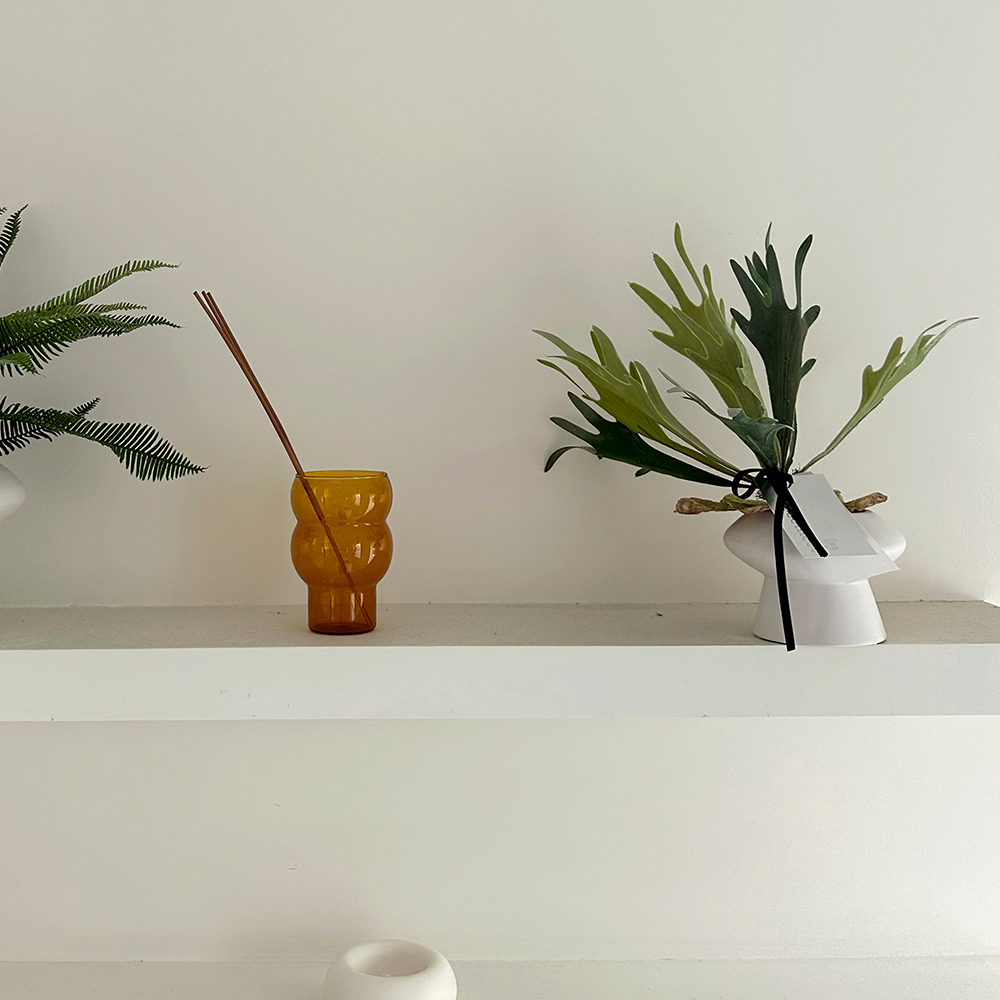 그리밋 박쥐란 미니 화분 세트 인조식물 생화같은 조화 리얼플랜트 - 상세 이미지 3