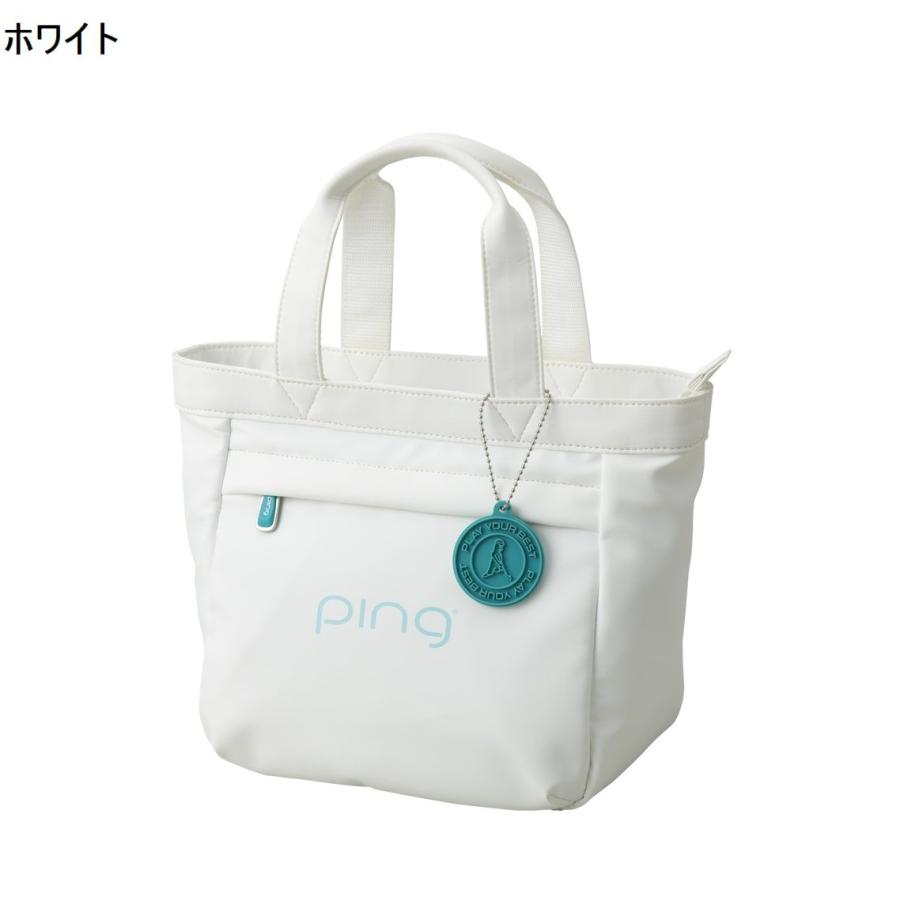 PING 핑 골프 여성 라운드 가방 토트백 카트백 PU GB-L2302 화이트 핑크 - 상세 이미지 3