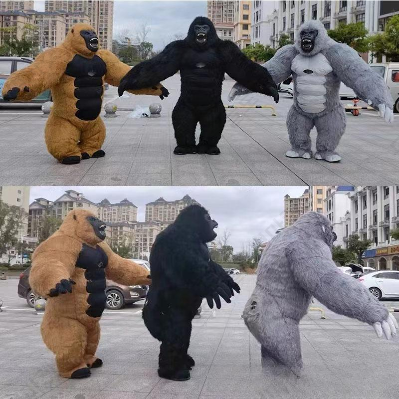 인형탈 코스튬 의상 코스프레 고릴라 큰옷 빅사이즈 할로윈 풍선옷 탈 - 상품 이미지
