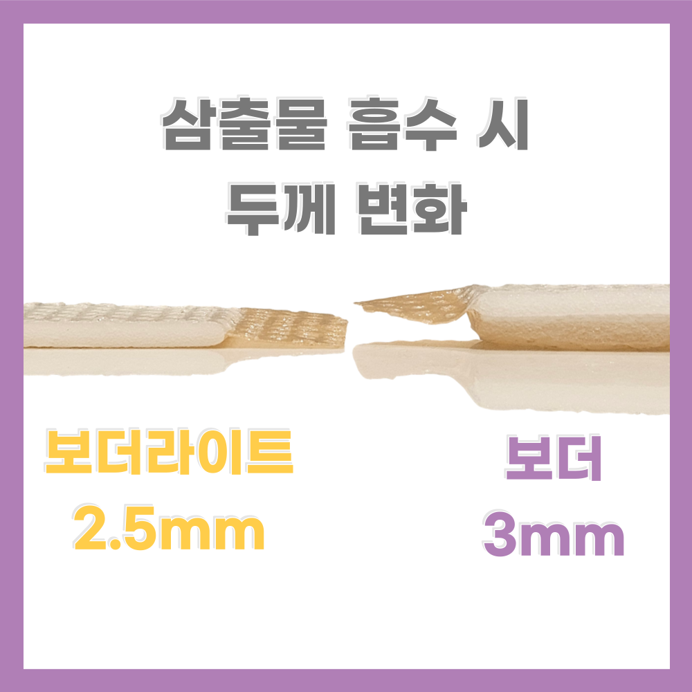 하이솝 보더(3mm), 보더라이트(2.5mm) 실리콘 폼드레싱 상처 보호 치료 욕창 간호 - 상세 이미지 5