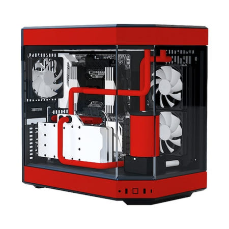 HYTE Y60 서린 미들타워 컴퓨터 PC 케이스 (레드)